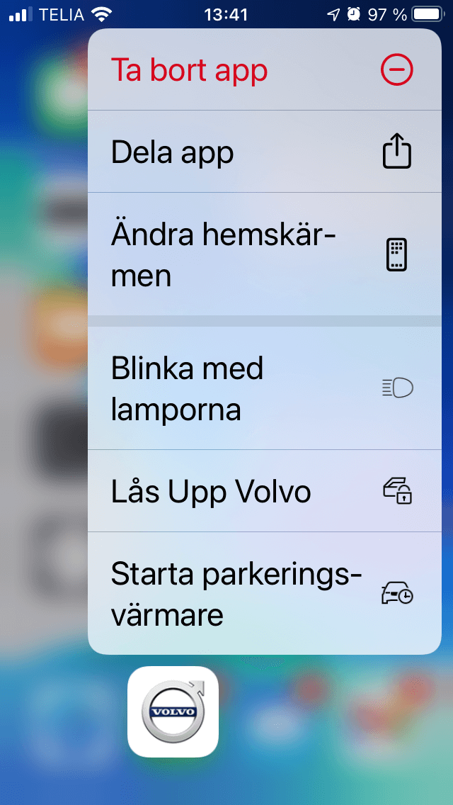 Volvo-Cars-appen_tryck-håll-på-ikonen.PNG